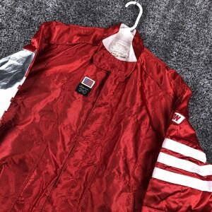 Vintage Simpson Jacket Mens Large Red Nylon Racing Windbreaker USA 4/93